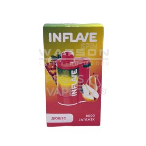 Электронная сигарета INFLAVE SPIN 8000 (Вишневый нектарин) купить с доставкой в СПб, по России и СНГ. Цена. Изображение №6.