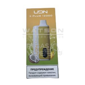 Электронная сигарета UDN X PLUS 12000 (Банан Дыня) купить с доставкой в СПб, по России и СНГ. Цена. Изображение №7.