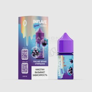 Жидкость INFLAVE BUBBLE (Черная мята) 30 мл 2% (20 мг/мл) купить с доставкой в СПб, по России и СНГ. Цена. Изображение №6.