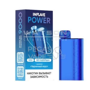 Электронная сигарета INFLAVE POWER 9000 (Черная мята) купить с доставкой в СПб, по России и СНГ. Цена. Изображение №6.