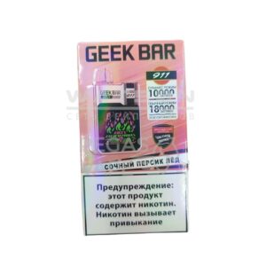 Электронная сигарета GEEKBAR 911 18000 (Клубника банан) купить с доставкой в СПб, по России и СНГ. Цена. Изображение №7.