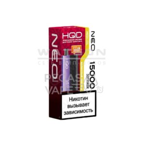 Электронная сигарета HQD NEO 15000 (Черника малина) купить с доставкой в СПб, по России и СНГ. Цена. Изображение №6.