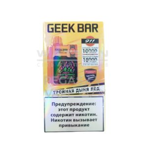 Электронная сигарета GEEKBAR 911 18000 (Кислое яблоко,лёд) купить с доставкой в СПб, по России и СНГ. Цена. Изображение №6.