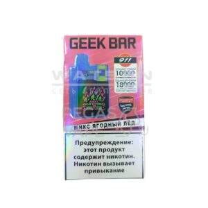 Электронная сигарета GEEKBAR 911 18000 (Черника лёд) купить с доставкой в СПб, по России и СНГ. Цена. Изображение №7.