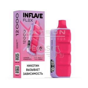 Электронная сигарета INFLAVE FLEX 12000 (Голубой лимонад) купить с доставкой в СПб, по России и СНГ. Цена. Изображение №6.