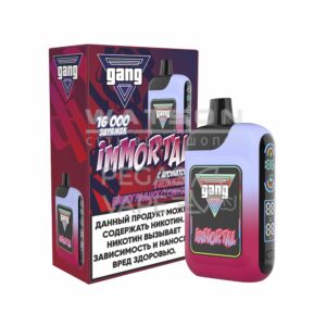 Электронная сигарета GANG IMMORTAL 16000 (Голубая Малина с Черешней) купить с доставкой в СПб, по России и СНГ. Цена. Изображение №6.