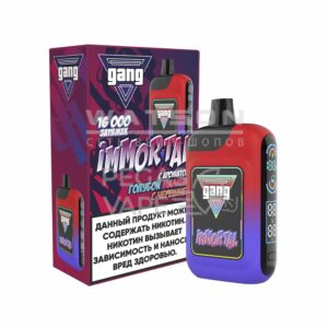 Электронная сигарета GANG IMMORTAL 16000 (Вишнево-виноградный Смузи) купить с доставкой в СПб, по России и СНГ. Цена. Изображение №7.