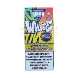 Электронная сигарета GANG WHITE 8000 (Энергетик с Черешней) купить с доставкой в СПб, по России и СНГ. Цена. Изображение №7.