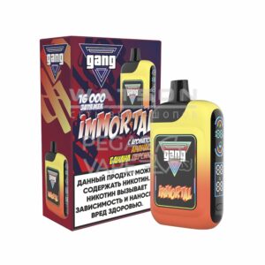 Электронная сигарета GANG IMMORTAL 16000 (Апельсиновый Бабл Гам) купить с доставкой в СПб, по России и СНГ. Цена. Изображение №4.