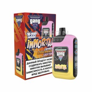 Электронная сигарета GANG IMMORTAL 16000 (Ананас Банан Персик) купить с доставкой в СПб, по России и СНГ. Цена. Изображение №7.