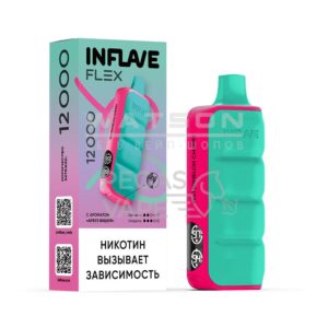 Электронная сигарета INFLAVE FLEX 12000 (Ананас дыня) купить с доставкой в СПб, по России и СНГ. Цена. Изображение №7.