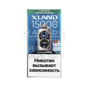 Электронная сигарета WAKA XLAND 15000 (Морская соль лимон) купить с доставкой в СПб, по России и СНГ. Цена. Изображение №7.