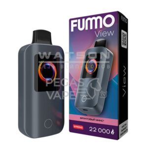Электронная сигарета Fummo VIEW 22000 (Банан мята энергетик) купить с доставкой в СПб, по России и СНГ. Цена. Изображение №7.