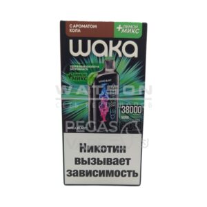 Электронная сигарета WAKA BLAST 38000 (Лимон Лайм - Ментол микс) купить с доставкой в СПб, по России и СНГ. Цена. Изображение №7.