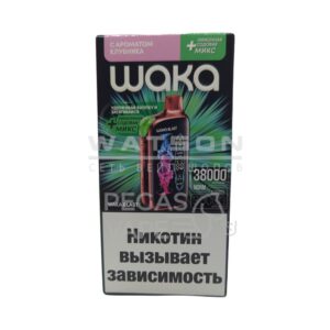 Электронная сигарета WAKA BLAST 38000 (Клубника Киви - Лёд микс) купить с доставкой в СПб, по России и СНГ. Цена. Изображение №7.