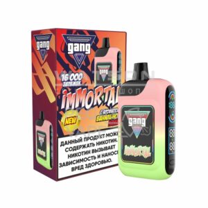 Электронная сигарета GANG IMMORTAL 16000 (Малиновое мороженое) купить с доставкой в СПб, по России и СНГ. Цена. Изображение №6.