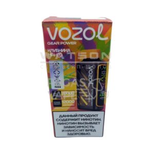 Электронная сигарета VOZOL GEAR POWER 20000 (Клубника арбуз) купить с доставкой в СПб, по России и СНГ. Цена. Изображение №4.