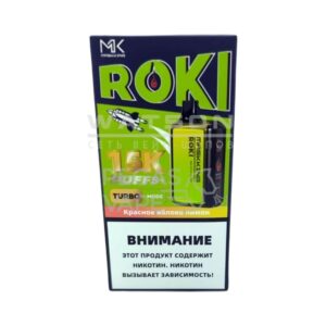 Электронная сигарета Maskking ROKI 15000 (Летний персик со льдом) купить с доставкой в СПб, по России и СНГ. Цена. Изображение №6.