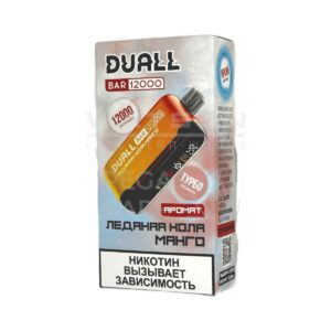 Электронная сигарета DUALL BAR 12000 (Ледяная кола) купить с доставкой в СПб, по России и СНГ. Цена. Изображение №7.