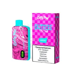 Электронная сигарета COFFY POD 6500 (Клубника со льдом) купить с доставкой в СПб, по России и СНГ. Цена. Изображение №7.