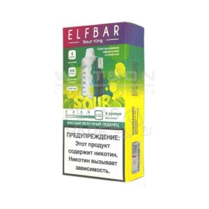 Электронная сигарета Elf Bar Sour King 30000 (Кислый киви лимонад) купить с доставкой в СПб, по России и СНГ. Цена. Изображение №6.