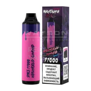 Электронная сигарета MONSTERVAPOR SPACE 11000 (Клубника с бананом) купить с доставкой в СПб, по России и СНГ. Цена. Изображение №7.