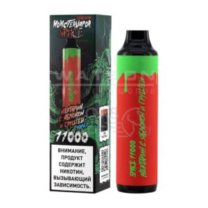 Электронная сигарета MONSTERVAPOR SPACE 11000 (Персик с ананасом) купить с доставкой в СПб, по России и СНГ. Цена. Изображение №6.