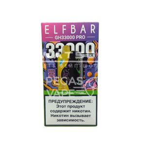 Электронная сигарета Elf Bar GH 33000 (Яблоко киви лед) купить с доставкой в СПб, по России и СНГ. Цена. Изображение №6.