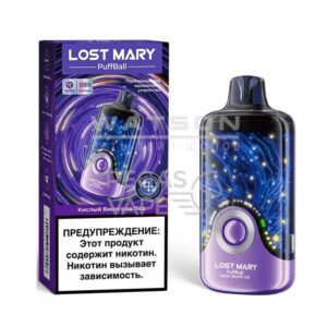 Электронная сигарета Lost Mary PuffBall 30000 (Черника малина лед) купить с доставкой в СПб, по России и СНГ. Цена. Изображение №7.