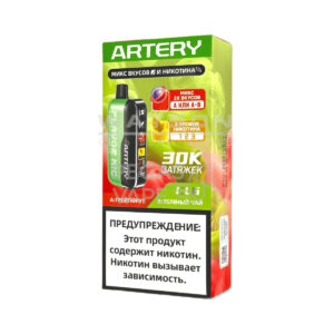 Электронная сигарета Artery CL6 30000 (FLAVOR+NIC edtion) (Вишня лайм) купить с доставкой в СПб, по России и СНГ. Цена. Изображение №7.