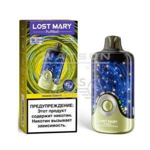 Электронная сигарета Lost Mary PuffBall 30000 (Арбуз кислый персик) купить с доставкой в СПб, по России и СНГ. Цена. Изображение №7.